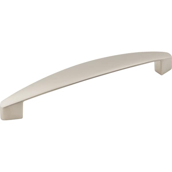 Elements 128 mm Center-to-Center Dull Nickel Asymmetrical Belfast Cabinet Pull 308-128DN - main